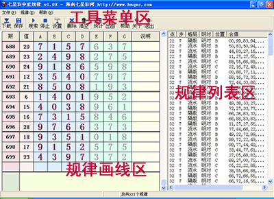 七星彩规律软件操作2