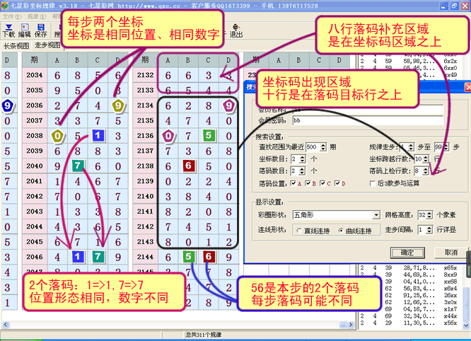 七星彩坐标规律软件操作简介